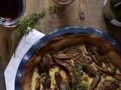 Pastel níscalos harina castaña