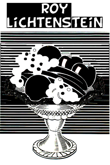 Posters de Roy Lichtenstein para colorear, IV color your own lichtenstein