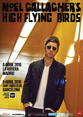 Noel Gallagher en abril de 2016 en Madrid y Barcelona