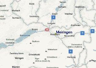 Meiringen map. Inshala