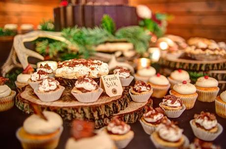 Decoración Navideña para el Salón de la Celebración de Boda.