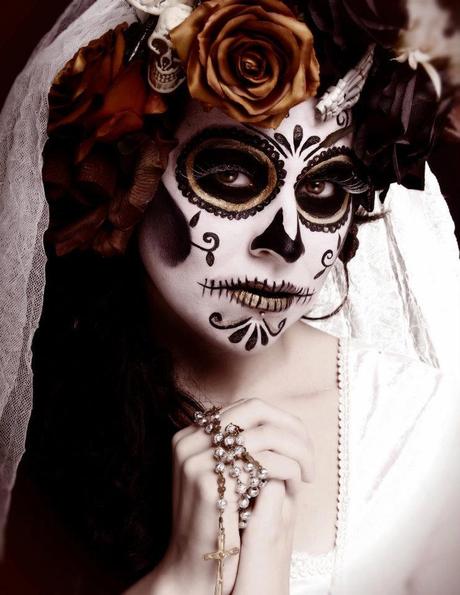 There's just something about this that I like...Day of the Dead Makeup by Makeup Vamp.: 