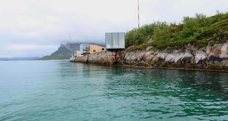 Cabañas sobre el mar, diseño en una isla Noruega.