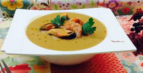 Crema de mejillones