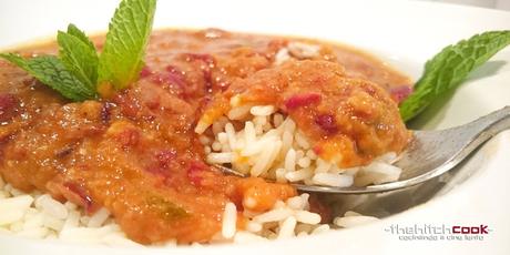 RAJMA MASALA CON ARROZ BASMATI (El río)