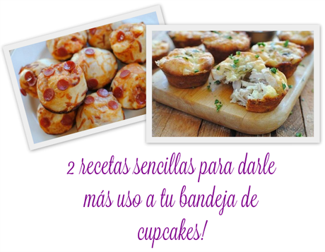 2 recetas saladas con la bandeja de cupcakes