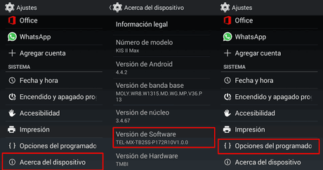 Opciones del desarrollador Android