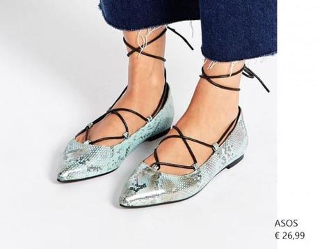 Zapatos de la temporada, los modelos con cuerdas que màs les gusta a las fashion-adictas… ASOS SANDALIAS BAILARINAS CON CUERDAS