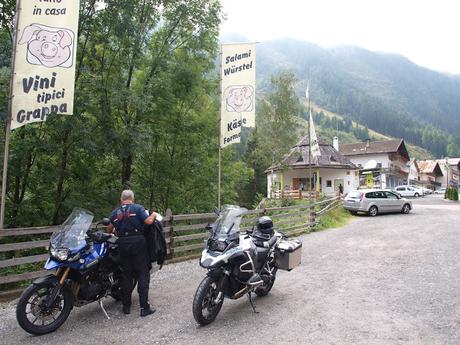 Mapa de la subida y cruce en moto del Paso del Stelvio o Stilfser Joch con nuestras GS 1200 Adventure y Tiger 1200 .