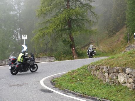 Mapa de la subida y cruce en moto del Paso del Stelvio o Stilfser Joch con nuestras GS 1200 Adventure y Tiger 1200 .