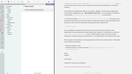 Mi pantalla del ordenador al inicio del día