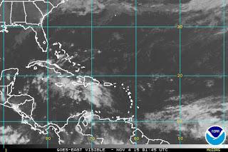 Aviso de lluvias por onda tropical sobre República Dominicana.