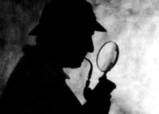 Sherlock holmes magnifying glass lupa basil rathbone shadow sombra