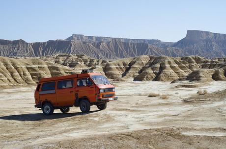 Las Bardenas Reales en furgo Las Bárdenas Reales