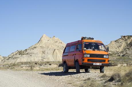 Las Bardenas Reales en furgo Las Bárdenas Reales