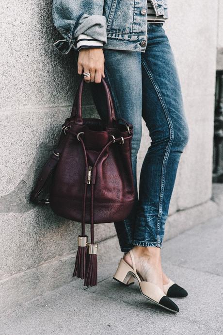 Double_Denim-Levis_Vintage-Skinny_Jeans-Striped_Top-See_By_Chloe_Bag-Chanel_Shoes-Outfit-Collage_Vintage-Street_Style-10