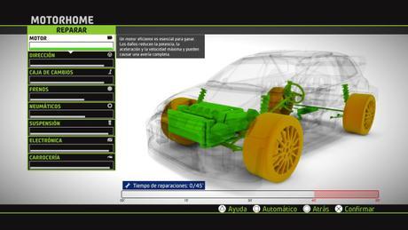 Análisis WRC5 En el Motorhome podremos reparar los daños de nuestro coche