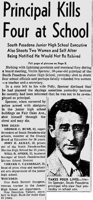MASACRES ESTUDIANTILES IV: LA MASACRE DEL INSTITUTO SOUTH PASADENA