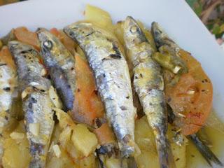 SARDINAS A LA TEJA (O A LA MORUNA)