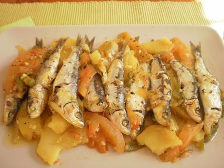 SARDINAS A LA TEJA (O A LA MORUNA)