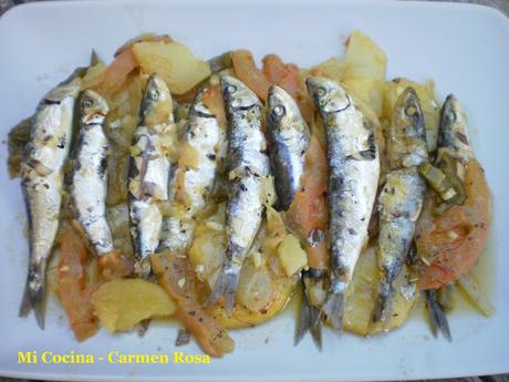 SARDINAS A LA TEJA (O A LA MORUNA)