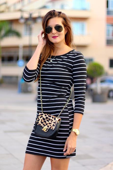 Slim Striped Dress