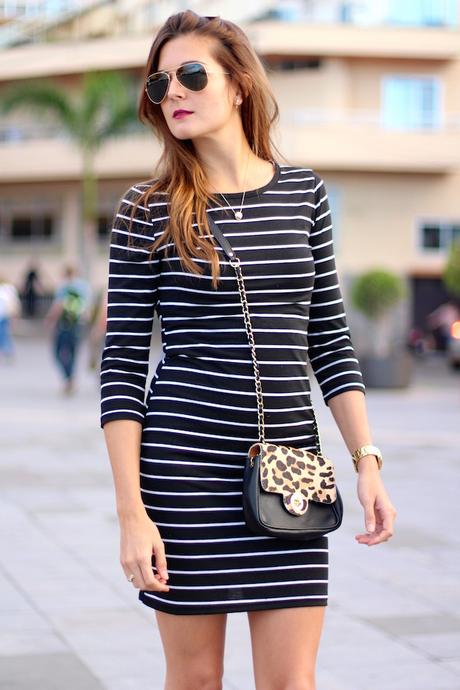 Slim Striped Dress