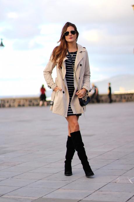 Slim Striped Dress