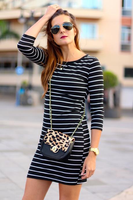 Slim Striped Dress