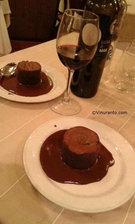 Coulant de chocolate.