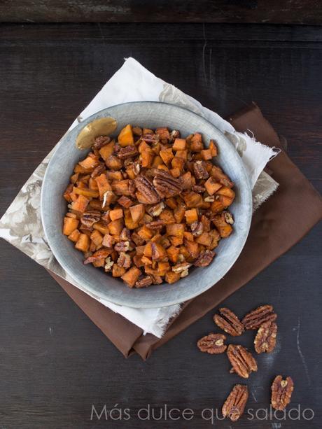 Boniato con jarabe de arce y canela Boniato con jarabe de arce y canela