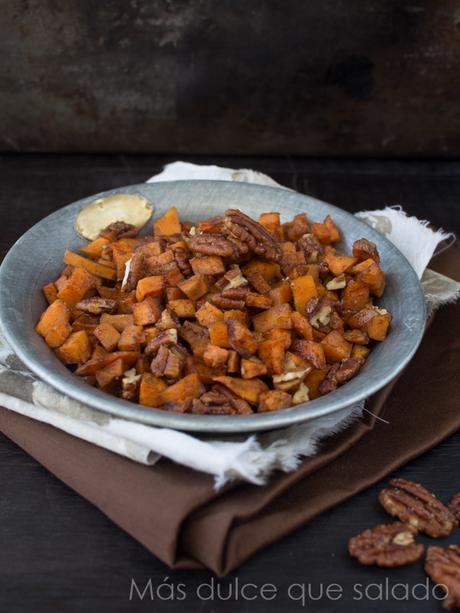 Boniato con jarabe de arce y canela Boniato con jarabe de arce y canela