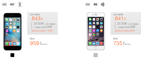 Contratar  iphone 6 en Orange