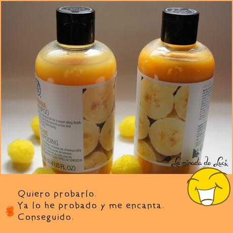 ACTUALIZANDO MI WISHLIST: línea capilar de banana de The Body Shop.