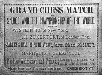El 1º Campeonato del Mundo – Steinitz vs Zukertort 1886 (V)