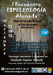 Estaremos en el Encuentro de Espeleología de Alameda