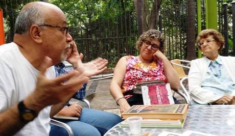 Con Wilfredo Machado, celebrado escritor venezolano