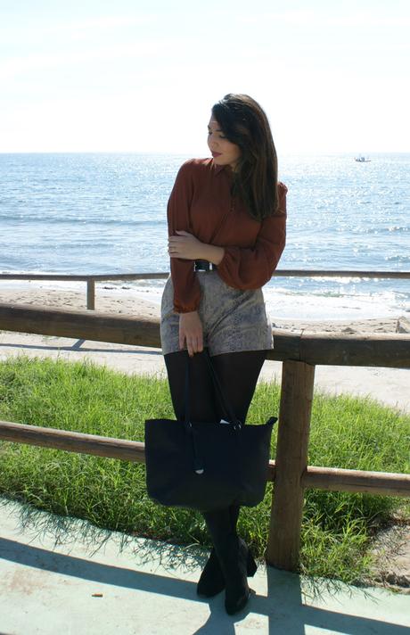 Camisa anudada al reves