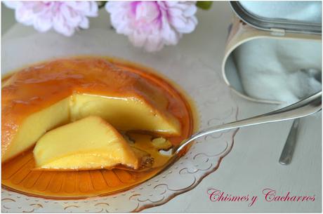 Flan de vainilla y  huevo muuuuuuy fácil