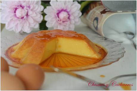Flan de vainilla y  huevo muuuuuuy fácil