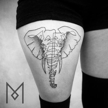 Mo Ganji: Tatuajes lineales que nos demuestran que 