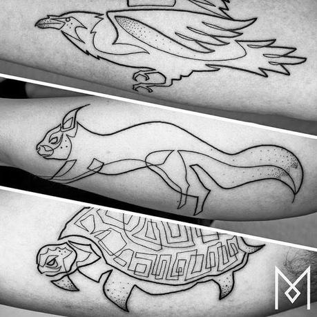 Mo Ganji: Tatuajes lineales que nos demuestran que 