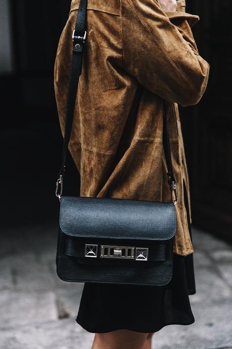 Camel_Suede_Shirt-Black_Dress-Studded_Booties-Collage_Vintage_For_Pepe_Jeans-Cut_Out_Boots-Proenza_Schouler-Outfit-9