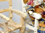 Silla mecedora pinzas para ropa