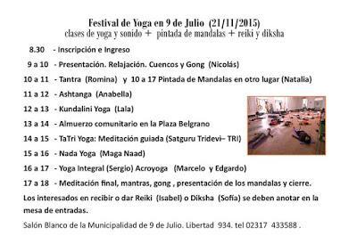 21 de Noviembre, Participación de Tantra en la Jornada de Yoga , 3er. año consecutivo!!!