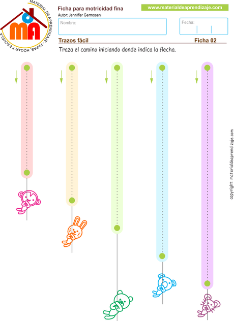 Grafomotricidad: Trazos fácil 02