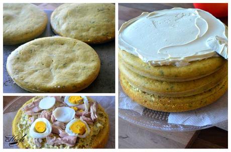 Tarta- alada cumpleaños ingredientes