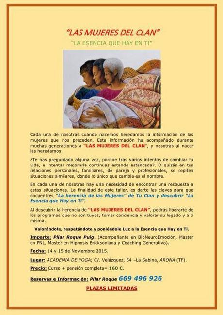 Taller Las mujeres del Clan “En Tenerife”