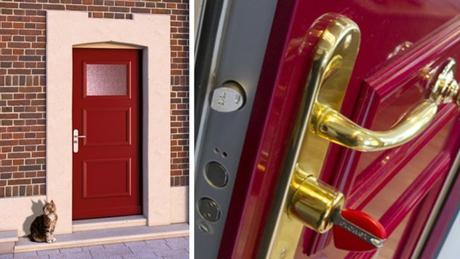 Puertas seguridad de color