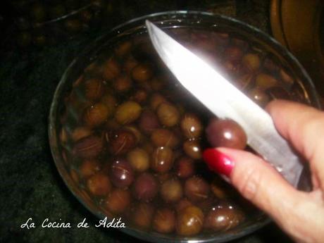 Aceitunas  aliñadas caseras